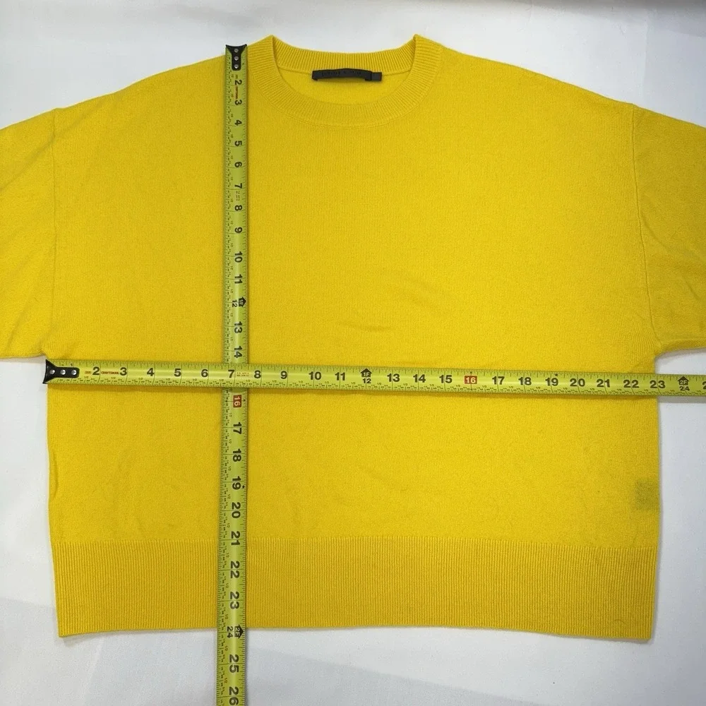 NWOT Jenni Kayne 100% Cashmere Marina Sweater XS Yellow aso Meghan Markle $445 - Picture 12 of 13